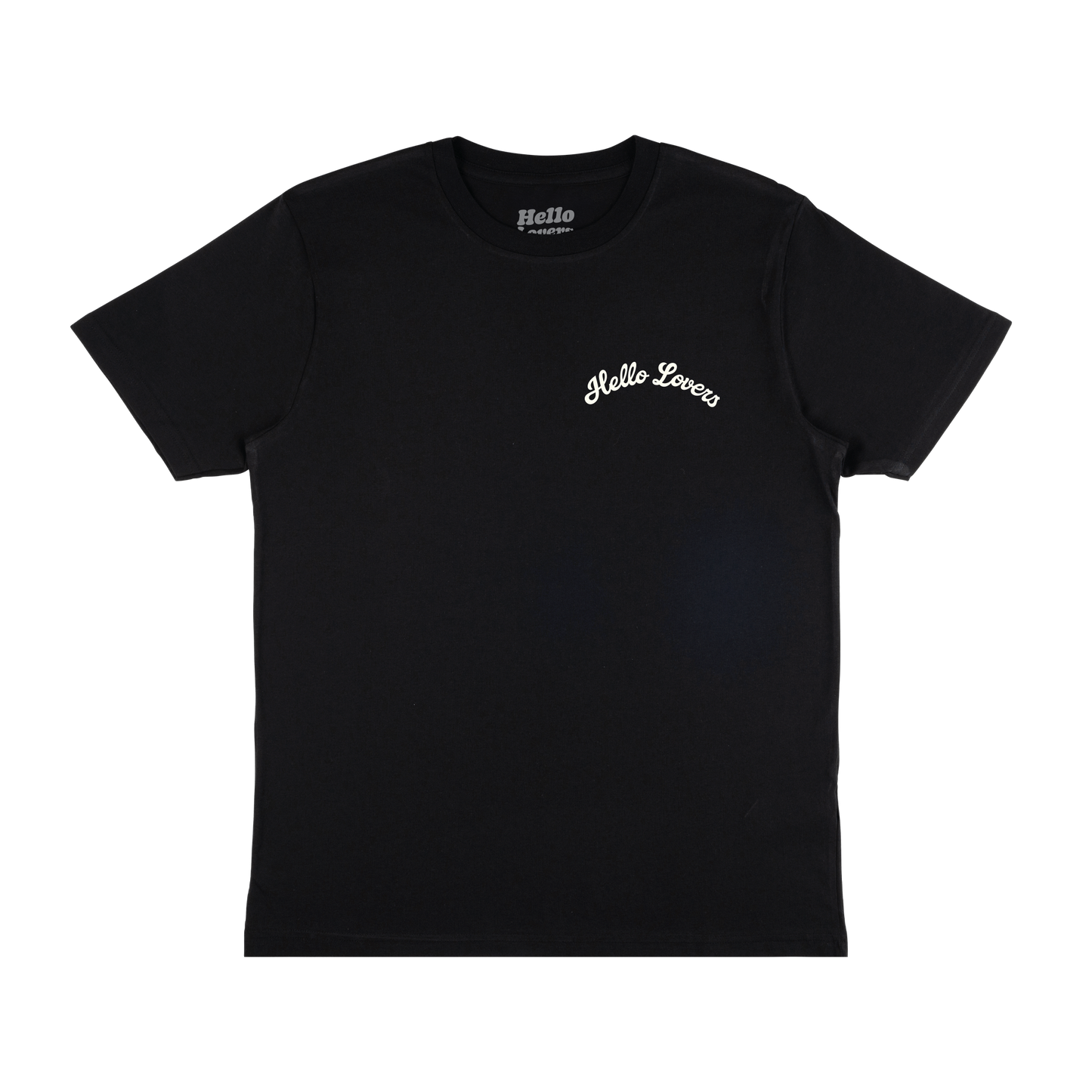 Hello Lovers Heart Black Tee