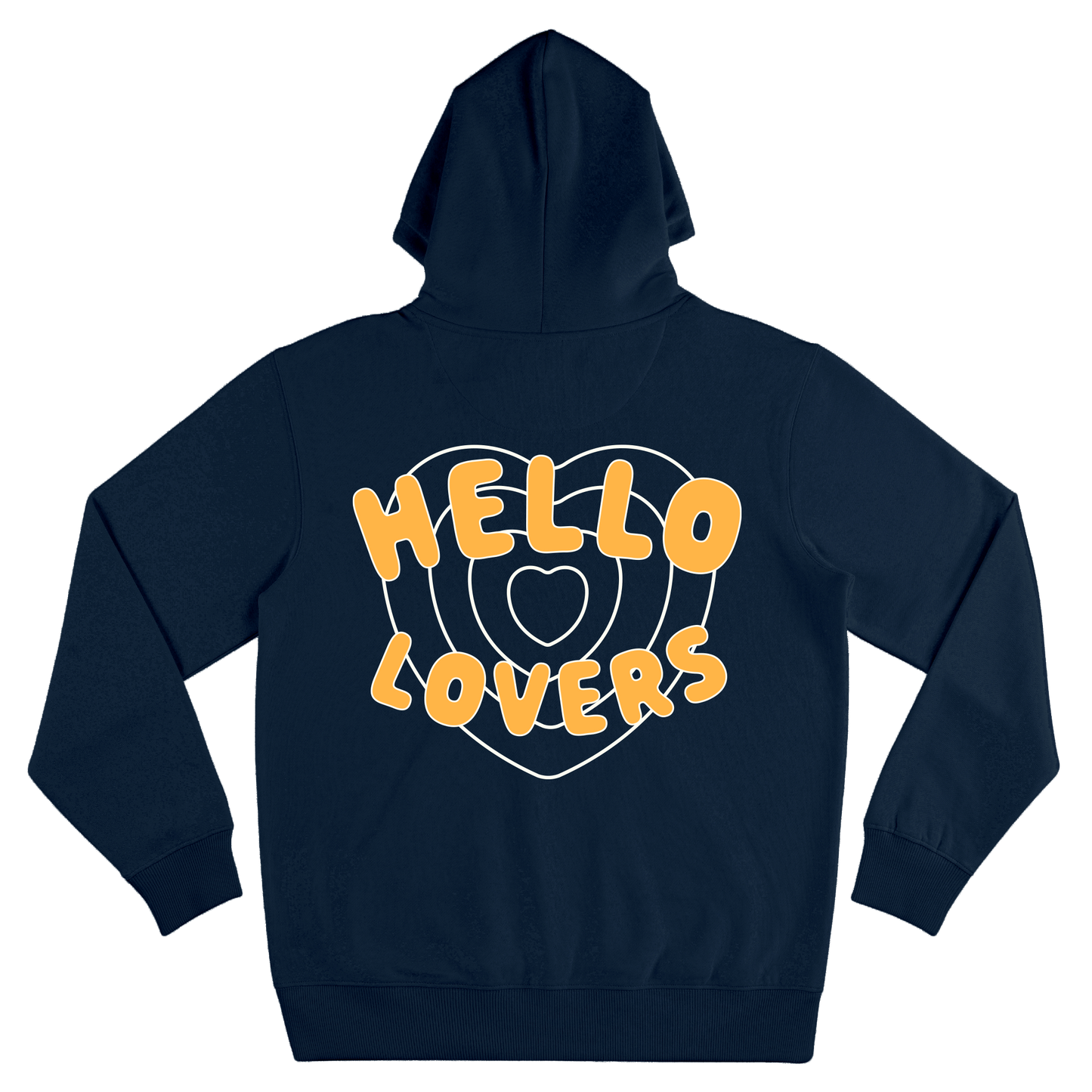 Hello Lovers Logo Navy Hoodie