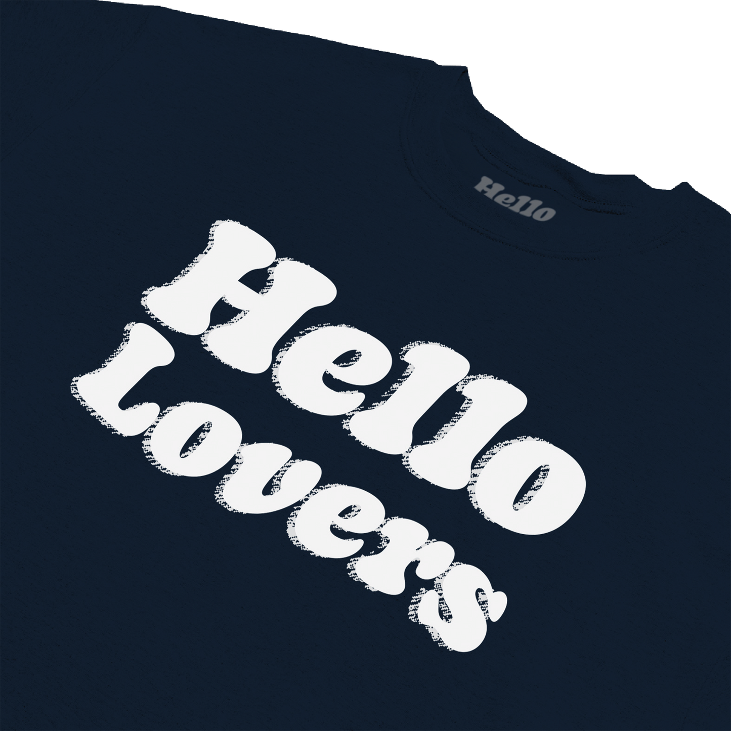 Hello Lovers Logo Navy Crewneck