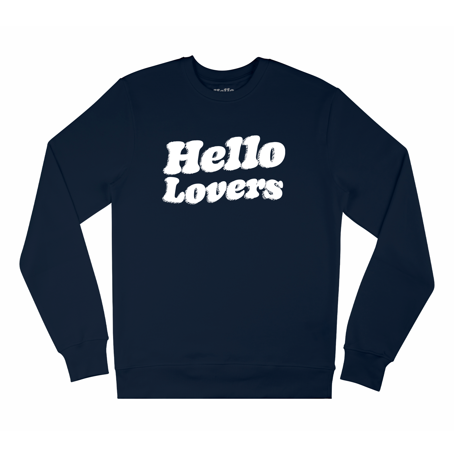 Hello Lovers Logo Navy Crewneck