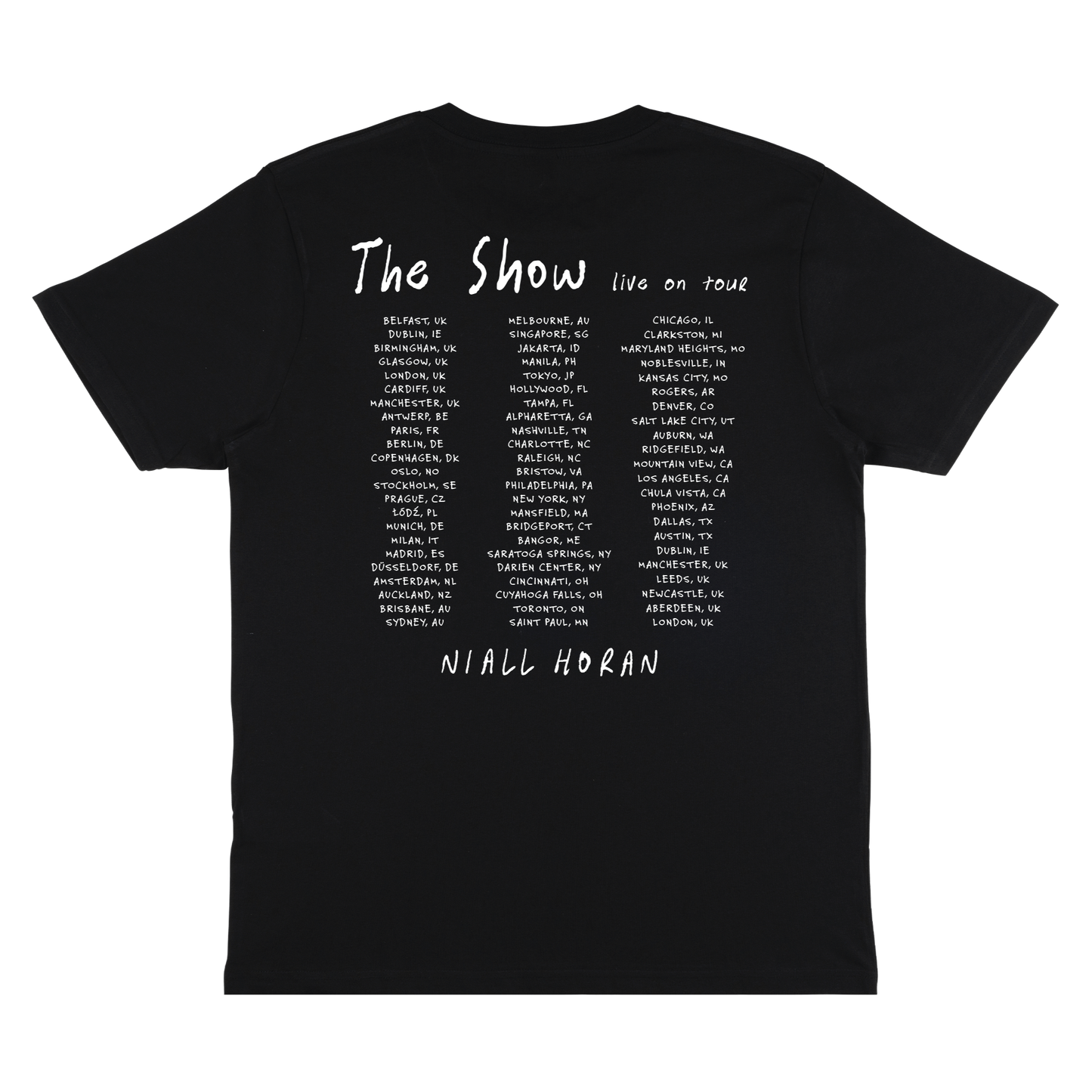 The Show Photo Dates Black Tee