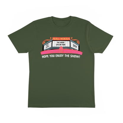 Theatre Marquee Cities Green Tee
